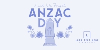 Remembering Anzac Day Twitter Post