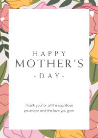 Mother's Day Special Flowers Poster