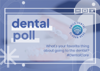 Dental Care Poll Postcard Image Preview