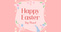 Blessed Easter Greeting Facebook Ad