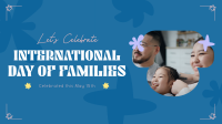 Modern International Day of Families Animation