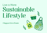 Sustainable Living Postcard