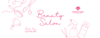 Beauty Salon Services Facebook Cover Image Preview