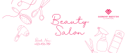 Beauty Salon Services Facebook Cover Image Preview