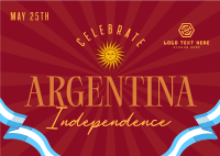 Viva Argentina Postcard Design