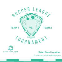 Soccer League Instagram Post Design