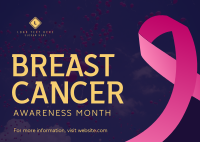 Cancer Awareness Campaign Postcard