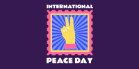 Peace Day Stamp Twitter Post