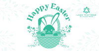 Modern Easter Bunny Facebook Ad