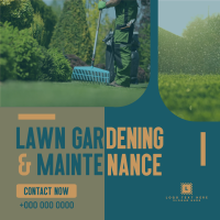 Neat Lawn Maintenance Instagram Post Design