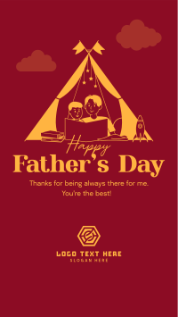 Father & Son Tent Facebook Story