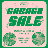 Retro Quirky Yard Sale Instagram Post