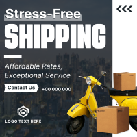 Stress Free Delivery Instagram Post Design