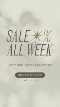 Minimalist Week Sale Facebook Story