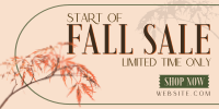 Fall Season Sale Twitter Post Design