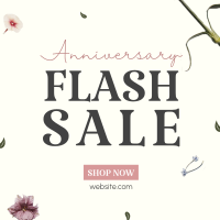 Anniversary Flash Sale Instagram Post