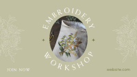 Embroidery Workshop Facebook Event Cover