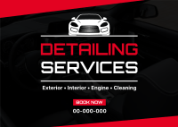 Car Detailing Services Postcard