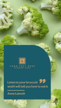 Healthy Food Broccoli Facebook Story