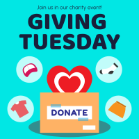 Giving Tuesday Charity Event Instagram Post Design