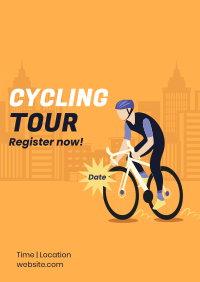 City Cycling Tour Poster