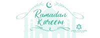 Ramadan Mosque Greeting Facebook Cover