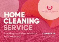 Bubble Cleaning Service Postcard Image Preview