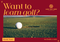 Sophisticated Golf Tournament Postcard