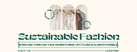 Minimalist Sustainable Fashion Facebook Cover Design