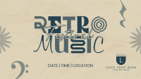 Vibing to Retro Music Facebook Event Cover