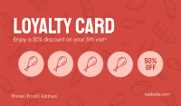 Loyalty Card Business Card example 4