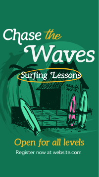 Surfing Lesson TikTok Video