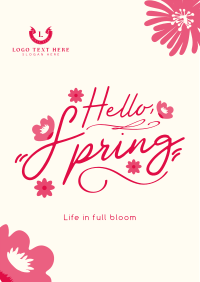 Hello Spring Greeting Flyer