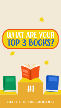 Your Top 3 Books Instagram Story