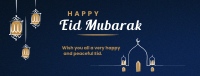 Eid Mubarak Lanterns Facebook Cover