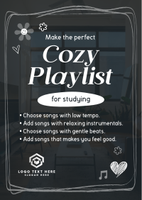 Cozy Comfy Music Poster Design