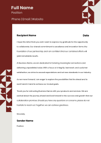 Simple Professional Geometric Letterhead