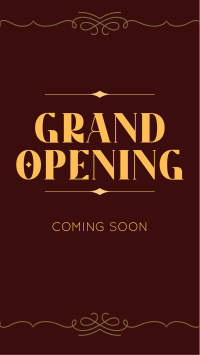 Elegant Grand Opening Instagram Story Design