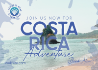 Welcome To Costa Rica Postcard