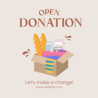 Open Donation Instagram Post