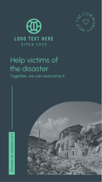 Help Disaster Victims Instagram Story