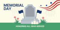 Memorial Day Tombstone Twitter Post