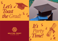 Elegant Graduation Postcard