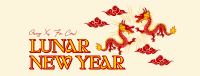 Happy Lunar New Year Facebook Cover Image Preview