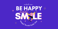 Be Happy And Smile Twitter Post Image Preview