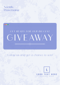 Elegant Sleek Giveaway Poster