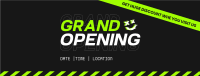 Grand Opening Modern Grunge Facebook Cover