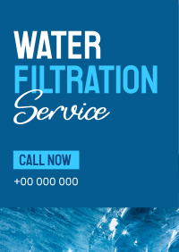 Water Filtration Service Flyer