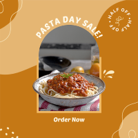 Pasta Day Sale Instagram Post