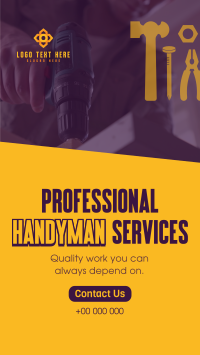 Professional Handyman Services Instagram Story